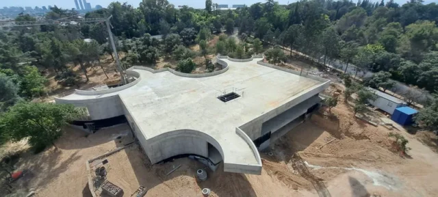 Estructura de un edificio en obras